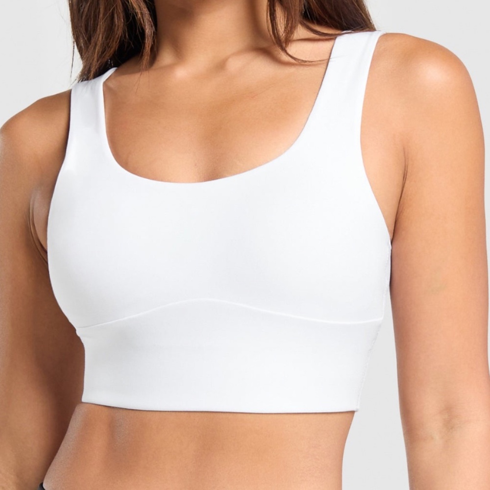 Gymshark Longline Sports Bra -White